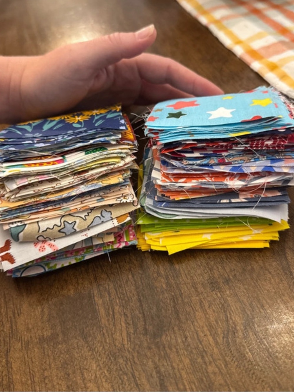 Assorted Cotton Quilt Fabric Squares - Bright Multi Color Mix
